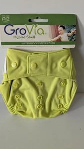 GroVia Hybrid Shell Waterproof Diaper Cover in Color Citrus One-Size AI2 Shell - Picture 1 of 2