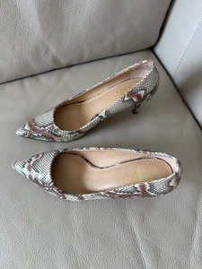 Franco Sarto Women’s Heels Pumps Snake Print 9.5 M Business High Heel - Picture 1 of 6