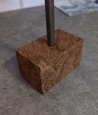 Pencil Display/Paperweight For 1 Blackwing Pencil. Australian Brown Mallee Burl  - Image 1 of 4