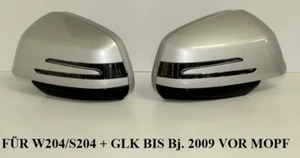 SPIEGEL GEHÄUSE SILBER 775 MIT LED BLINKER FÜR MERCEDES W204 S204 X204 - Picture 1 of 9