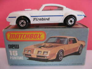 Matchbox Superfast Number 16 Pontiac Firebird. Made in England 1979.