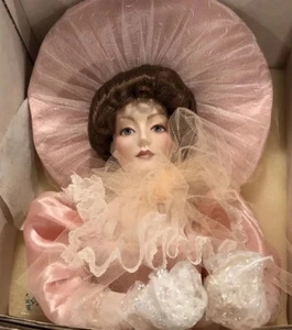 Franklin Heirloom Porcelain Doll Gibson Girl Bridesmaid 1990 - Picture 1 of 15