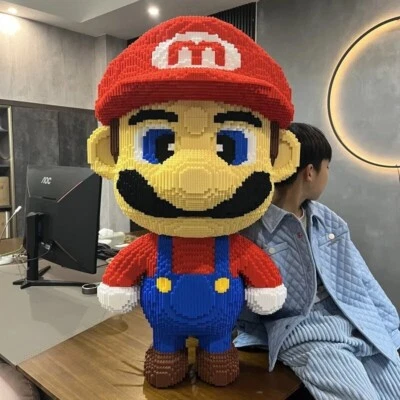 Super Mario Micro Bloques de Construcción Mario Luigi Divertido Juguete Regalo Niños Dibujos Animados Gigante Foto 1 de 4