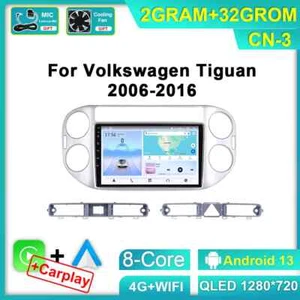 For Volkswagen Tiguan 1 NF 2006-2016 Android Auto CarPlay Car Radio GPS Player - Picture 1 of 24