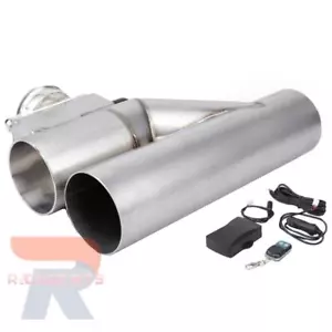 3" Electric Exhaust Downpipe Y-Pipe Valve CONTROLLER REMOTE KIT NEW - Picture 1 of 6