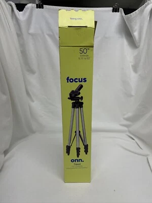ONN Tripod Adjustable 15.75"-50" Smartphone Go Pro Cam Swivel Head Bubble Level - Image 1 of 4