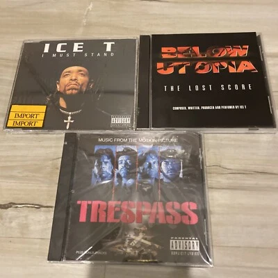 Ice-T 3 CD LOT I Must Stand Import Below Utopia & Trespass Soundtrack Foto 1 de 4