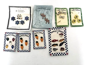 Apple Creek Crafty Keramik Knöpfe Albe Creations Roman Productions 8 Karten - Bild 1 von 7