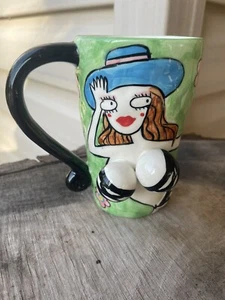 Lolly-Lu 3-D 10 Oz Sexy Bikini Babe Coffee Cup handmade in Thailand Bar Adult - Picture 1 of 8