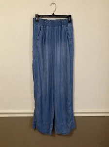 Knox Rose Women's Chambray Pants Size XS Slacks Pockets Blue - Picture 1 of 9