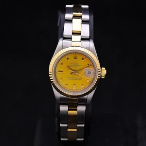Rolex Datejust lady steel gold ref 69173 automatic serviced + box - Foto 1 di 12