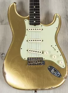 STRAT BODY ARMADIO Pulito CLASSIC anni 60 NitroThinSkinLacquer Oro Azteco JVGuitars - Foto 1 di 8