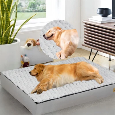 BINGOPAW Jumbo Memory Foam Platform Dog Bed Orthopedic Pet Bed Mattress Kennel Crate Pad