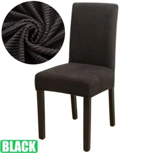 Elastic Chair Cover Stretch Thick Jacquard Chair Cover Slipcover for Dining Room - Picture 1 of 45