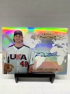 2013 Topps Tribute Auto Ross Detwiler - Picture 1 of 2