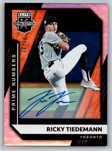 Ricky Tiedemann 2022 Panini Elite Extra Edition Prime Numbers B Auto /76 #91 - Bild 1 von 2