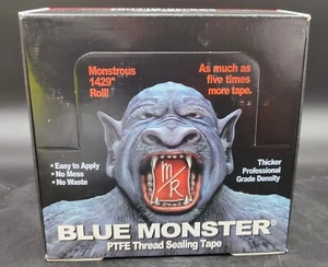 Blue Monster Tape - Blue PTFE Teflon Thread Tape 1/2" x 1429" - CASE OF 45 ROLLS - Picture 1 of 2