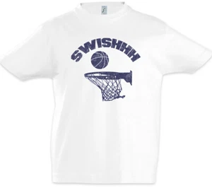 Swishhh Kids Boys T-Shirt Streetballcourt Streetball Center Basketball Fun - Picture 1 of 1