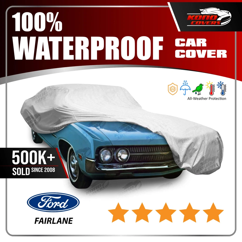 Ford Fairlane 2 puertas 1966-1970 FUNDA COCHE - 100% impermeable transpirable resistente a los rayos UV Foto 1 de 4