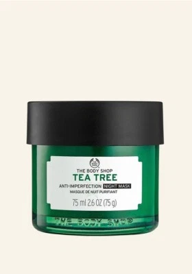 THE BODY SHOP Tea Tree Anti-Imperfection Night Mask 75ml FOR OILY,BLEMISHED SKIN - Image 1 of 4