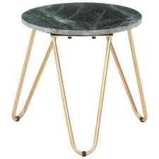 Coffee Table Green 40x40x40 cm Real Stone with Marble Texture GHB
