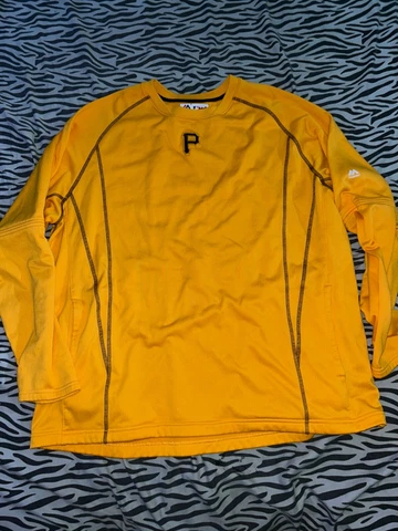 Pittsburgh Pirates Majestic Long Sleeve Pullover Jersey Sweatshirt MLB Baseball Cover