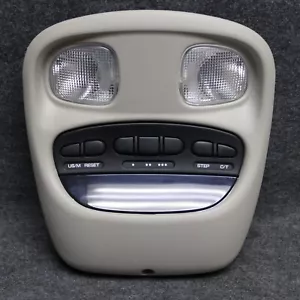 2001-04 Chrysler 300M Overhead Console Dome Map Lights w/Homelink DV Gray 72935 - Bild 1 von 7