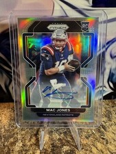 2021 Mac Jones Panini Prizm Silver Auto RC Autograph #336 Rookie NFL