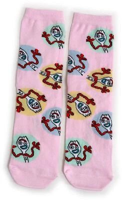 Ladies Toy Story Pink Forky Spork Socks 4-8 UK / 37-42 Eur / 6-10 US - Image 1 of 3