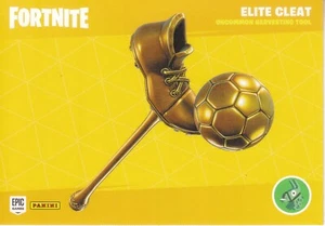 Fortnite Elite Cleat Fußball Spitzhacke und First Downer Sammelkarte #H4 Serie 2 - Bild 1 von 2