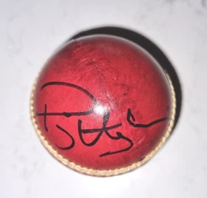 Phillip Hughes Signed Leather Cricket Ball Phil Australia Test Ashes - Bild 1 von 4