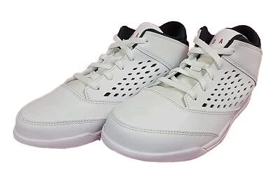 NIÑOS Nike Jordan Flight Origin 4 Blanco Negro Rojo Zapato JUVENTUD 3Y NUEVO CON CAJA Foto 1 de 4