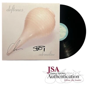 Chino Moreno Steph Carpenter Deftones Signed Adrenaline Vinyl LP Album ~ JSA COA - Picture 1 of 3