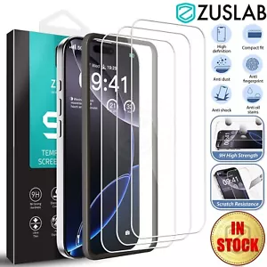 iPhone 16 Pro Max Plus Full Cover Tempered Glass Screen Protector For Apple X 3 - Picture 1 of 13