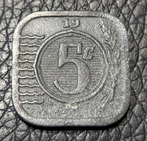 1941 Netherlands German occupation 5 Cents Coin - Picture 1 of 2