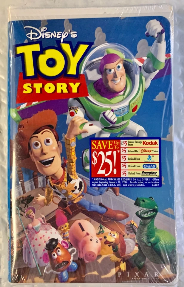 Toy Story (VHS,1996) Walt Disney Pixar Collectible NEW FACTORY SEALED #6703 - Image 1 of 4