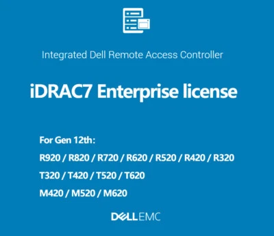 IDRAC7/8/9 Enterprise License Permanent idrac for PowerEdge 12th 13th 14th 15th - Image 1 of 4