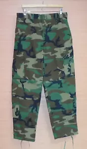 US Govt Cont. Afghan Army Combat Pants Trousers Woodland BDU Camo Medium Regular - Picture 1 of 8