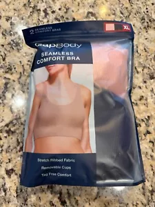 GapBody Seamless Two Pack Ribbed Bras XL - Picture 1 of 2