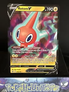 Pokemon Card Rotom V 058/196 Lost Origin Rare Holo Near Mint - Picture 1 of 2