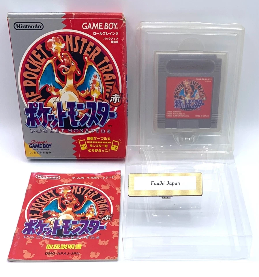 Pokemon Red ver. Nintendo Gameboy GB Game Boy Japanese Charizard testado na caixa - Imagem 1 de 4