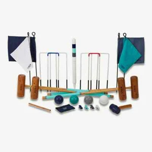 Original Engländer Krocketset 4 Personen Top Croquet Spiel Krocket - Bild 1 von 2