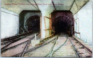 Túnel del río Hudson Nueva York NUEVA CAMISETA ferrocarril - Postal - Imagen 1 de 2