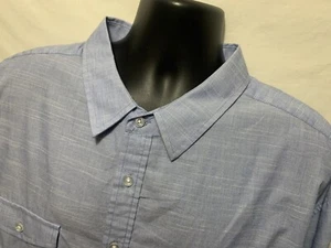 Men's beverly Hills polo club L/S sz 4XB Blue Big & Tall cotton button down - Picture 1 of 4