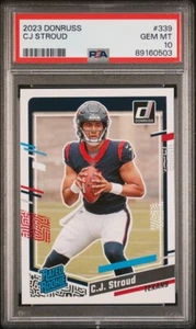 CJ Stroud 2023 Donruss Rated Rookie #339 RC PSA 10 - Picture 1 of 2