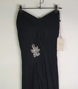 NEW Musani Couture Stola Italian Long Formal Dress Womens Size 8 Black RRP$1195 - Picture 1 of 13