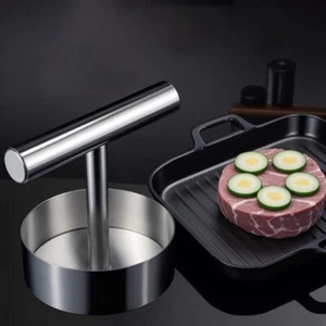 Edelstahl Hamburger Presse Burger Patty Maschine Küche Schweinefleisch Rind Manuelle Form - Bild 1 von 11