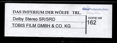 Kino # 35mm # Trailer # Das Imperium der Wölfe # Flat # Trailer # 2005 - Bild 1 von 4