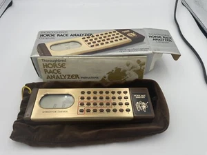 1983 Thoroughbred Horse Race Analyzer Computer w/Box Bag Instructions - Picture 1 of 4