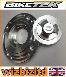 Biketek Silver Quarter Turn Tankdeckel Suzuki GSF600S Bandit 1996-2004 FFCS06 - Bild 1 von 12